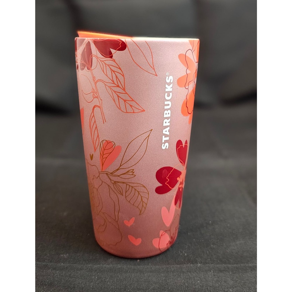 NWT Starbucks Pink Hearts Ceramic Mug